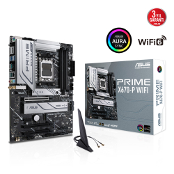 Asus Prime X670-P Wifi Amd X670 Am5 Ddr5 6400 Dp Hdmi 3X M2 Usb3.2 Ax Wifi + Bt 
