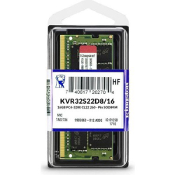Kingston Sodimm 16 Gb Ddr4 3200Mhz Cl22  Nb Ram (Kvr32S22D8/16Wp)