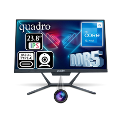 Quadro Stark 23.8&Quot; Ips I5-12450H 8Gb Ddr5 512Ssd Type C-Usb Fdos 