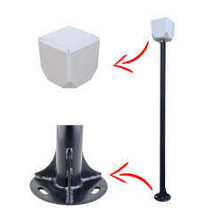 Kamerakutusu Trk-1-100+154 T1 Metre Metal Kamera Direği Siyah ( Trk-154 Dahil 