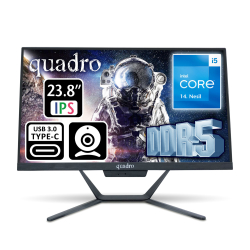 Quadro Stark 23.8&Quot; Ips I5-12450H 16Gb Ddr5 512Ssd Type C-Usb Fdos 